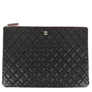 Chanel clutch bag for women, Matelassé style, second bag, Coco Mark, CHANEL c...